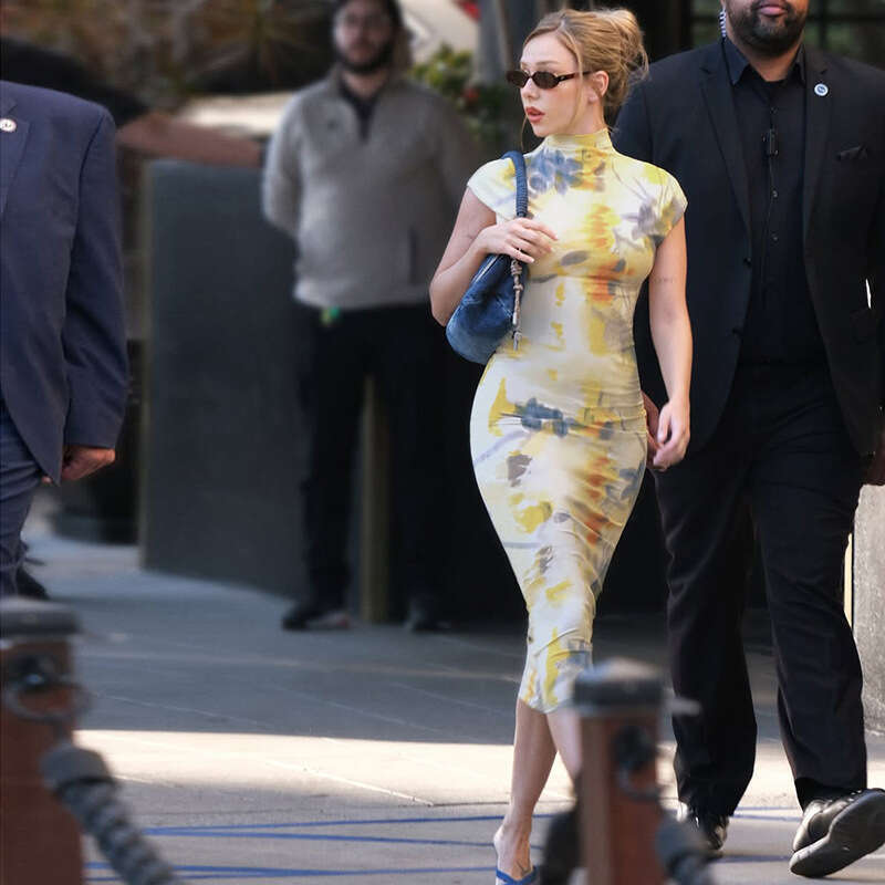 Women's Wear Spring/Summer New Women's Clothing Elegant Floral Contrast Printed Half High Collar Short Sleeve Tight Dress