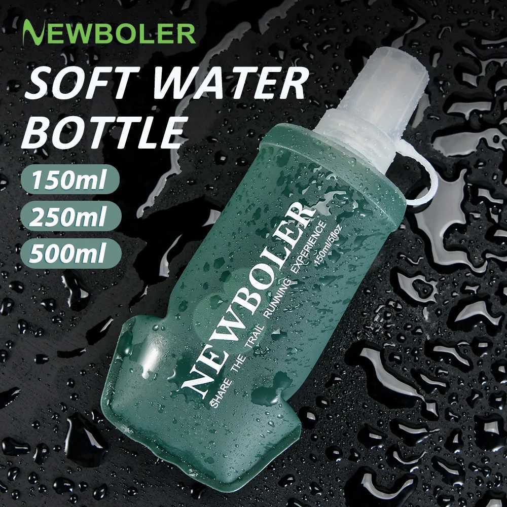 NEWBOLER 150/250/300/500ml Water Bottle TPU Folding Soft Flask Outdoor Sport Running Camping Hiking Travel Portable Water BottleW251114