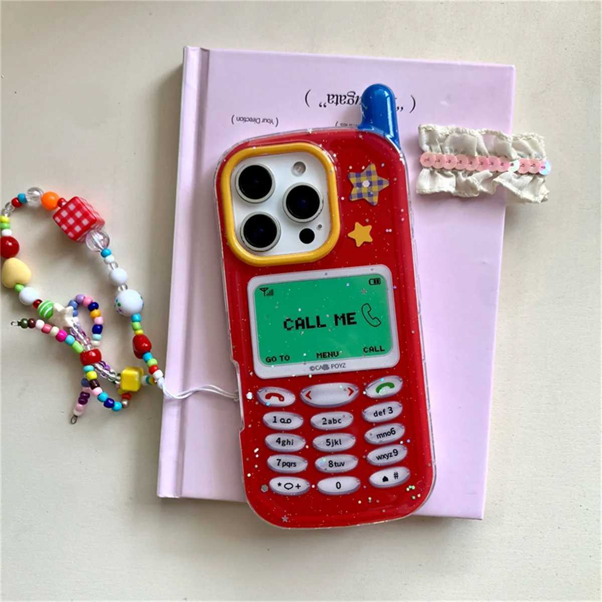 Funny 3D Mobile Phone Case For iPhone 16 Pro 15 14 13 Pro Max Protective Cover Fashion Cute Cases with Chain Funda J251202