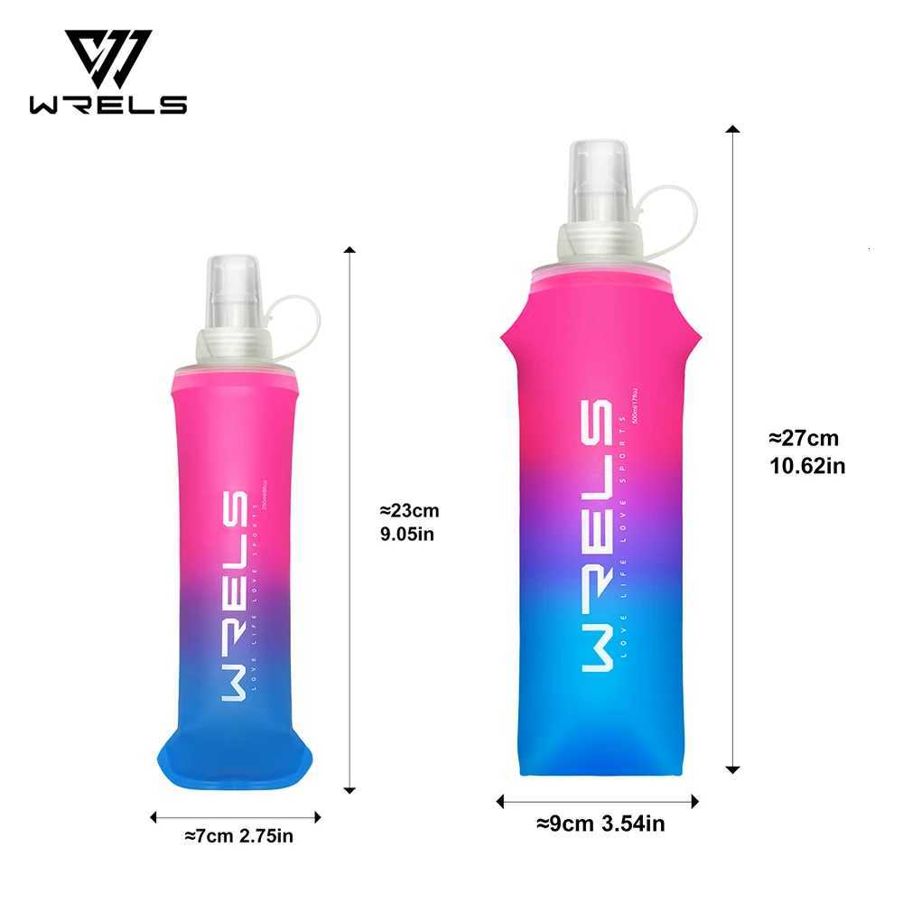 TPU Outdoor Sport Bottle Folding Soft Flask Drink Portable Water Bottle for Running Camping Hiking Bicycle Fitness Water Bag RunW251114