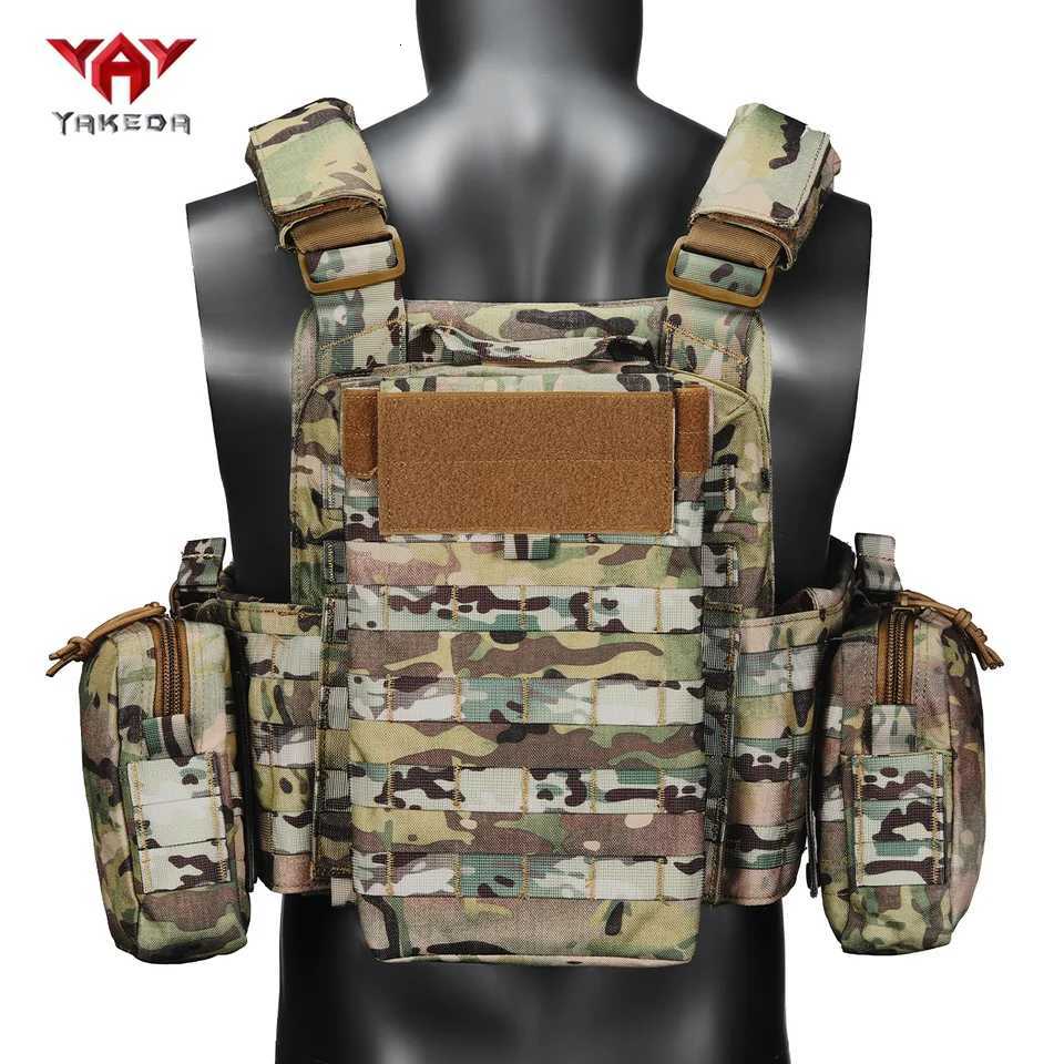YAKEDA Quick-Release Three-in-One Equipment Bag Hunting Vest with Six-Piece Accessory Set Detachable and Expandable XJ251114