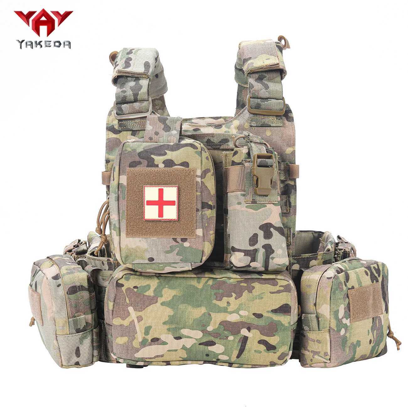 YAKEDA Quick Release Snake Buckle Outdoor Vest MOLLE Quick Release Training Vest Multifunctional XJ251114