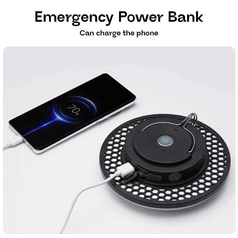 MOSLIGHTING 6000mAh Rechargeable Camping Lantern 48W Portable Flashlight LED Camp Light with 3 Light Modes Outdoor Work Lighting M251115