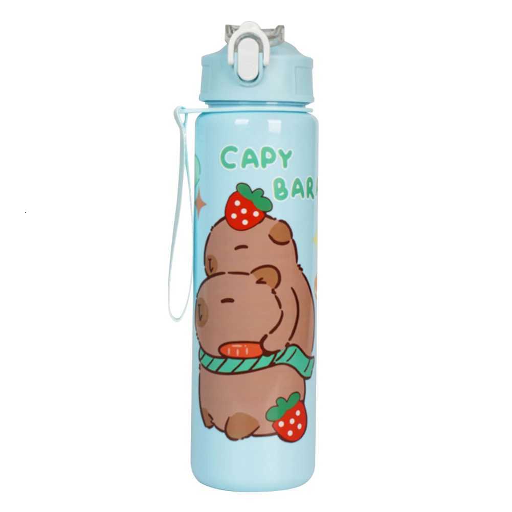 700ml Capybara Cute Water Cup with Straw Handle Sports Water Bottle Large Capacity Kawaii Water Bottle for Fitness SportsW251114