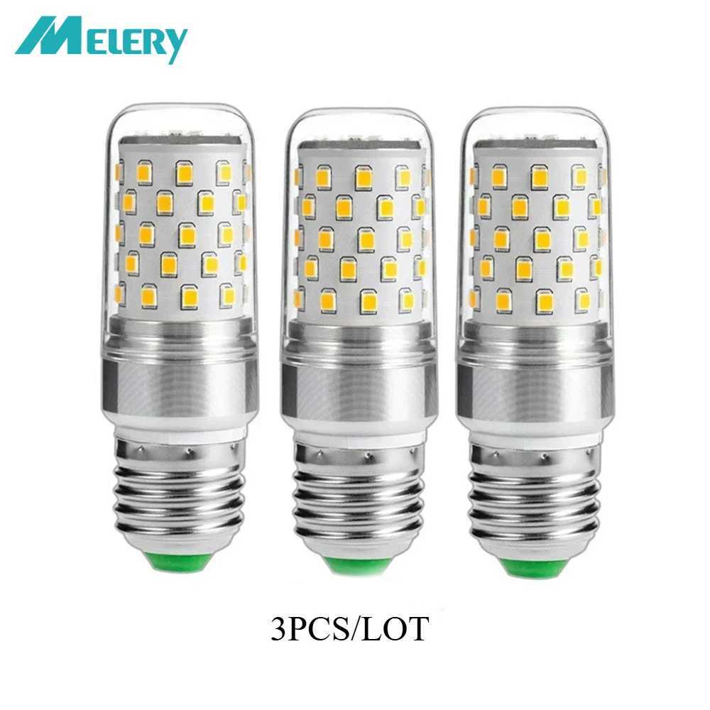 Melery E26 E27 LED Corn Light Bulbs 12W 9W Lamp 80W Incandescent 1000lm Warm White 2700K Edison Screw Candle Home Bedroom 3PCS C251115