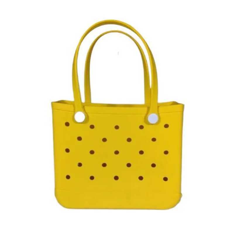 Zhongguobao Beach Bag EVA Rubber Waterproof Pool Shoulder Bag Picnic Womens Shopping Basket Handbag Jelly Bag W250415