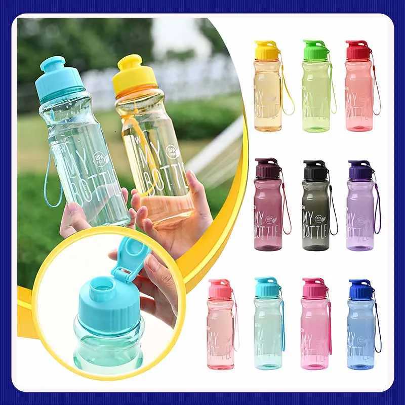 Large Capacity Water Cup Handy Sports Water Bottle Food Grade Material Water Cup Female Summer Portable Bottle With LanyardW251114