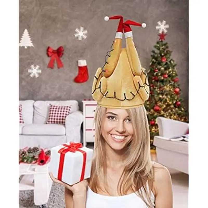 Neutral turkey hat glowing drumstick hat Christmas costume Thanksgiving Y251115
