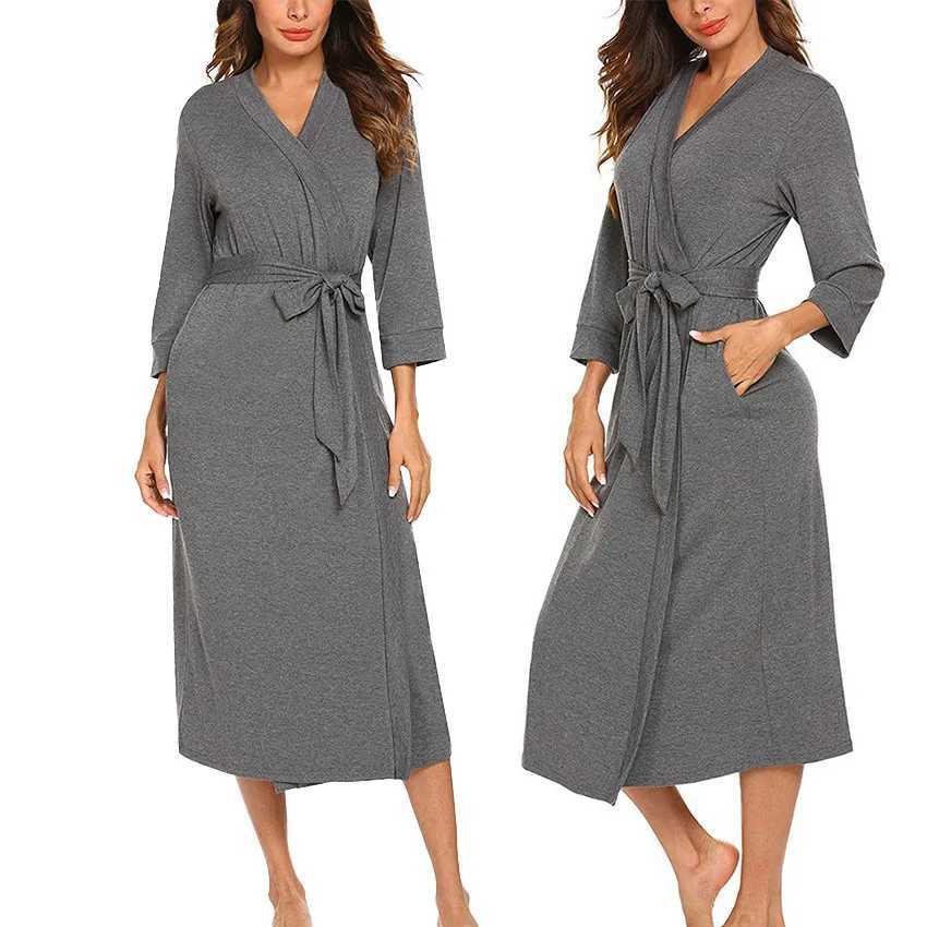 Large Size Cotton Bath Robe Womens Casual Spring Autumn Sleepwear Woman Home Wear Bathrobe Long Sleeve Cotton Shower Clothing C251115
