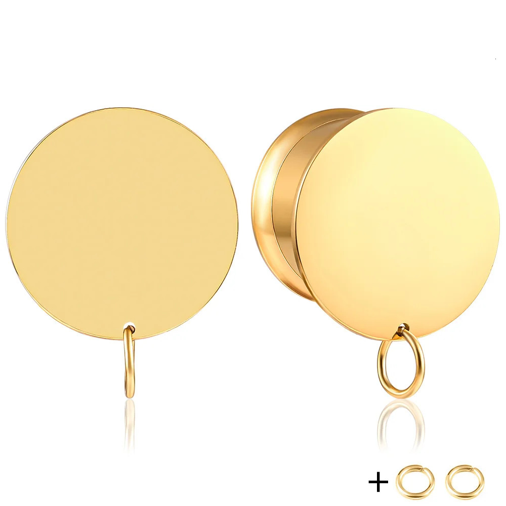 Vanku 10PCS 316 Stainless Steel DIY Ear Plugs Hangers Tunnels Fashion Ear Gauges Expander Women Piercing Body Jewelry 250408