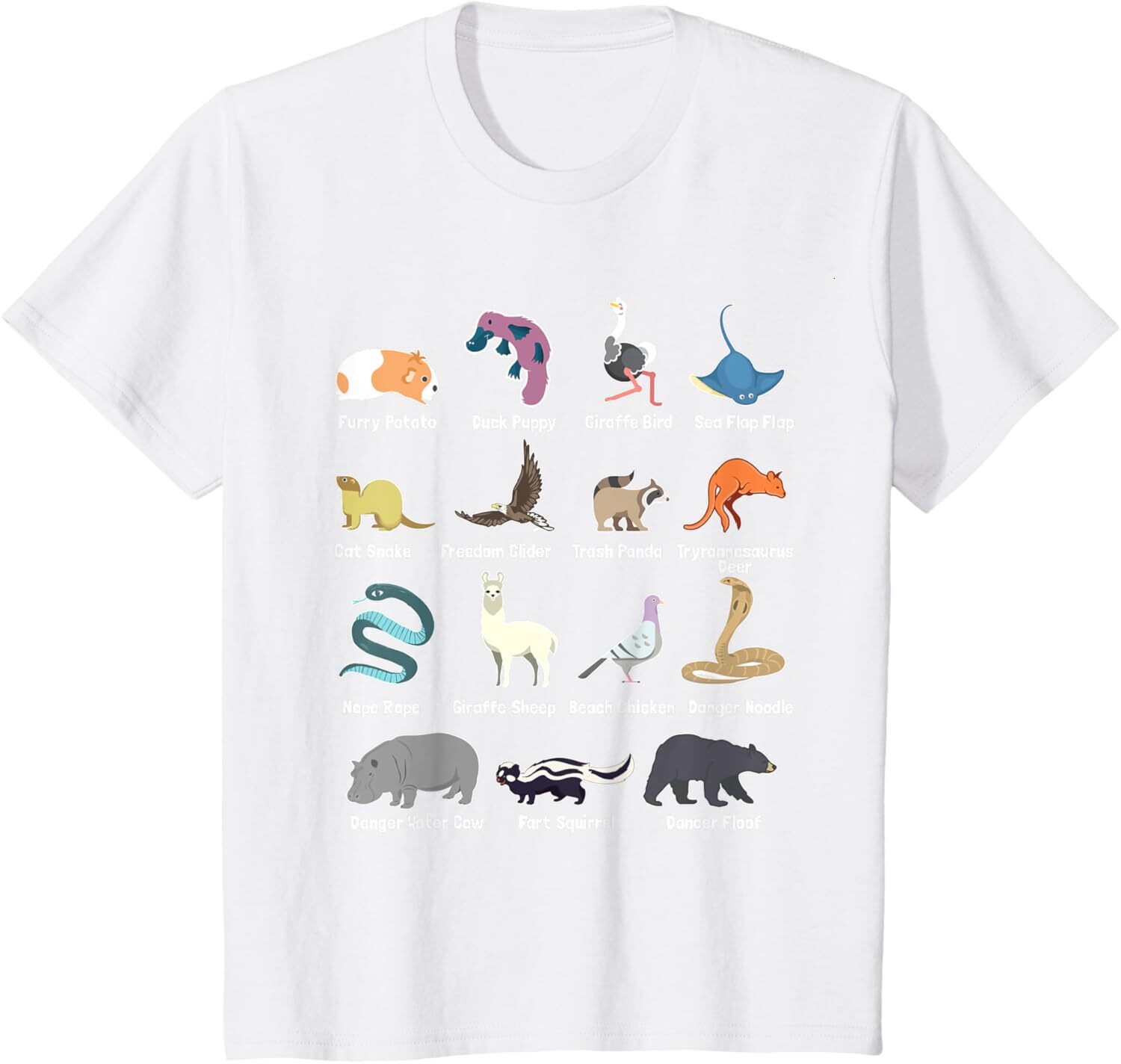T shirt for Mens Animals Of The World - Rare Exotic Animals Funny Memes Gift Graphic Tee Casual Tops Clothes Short sleeve