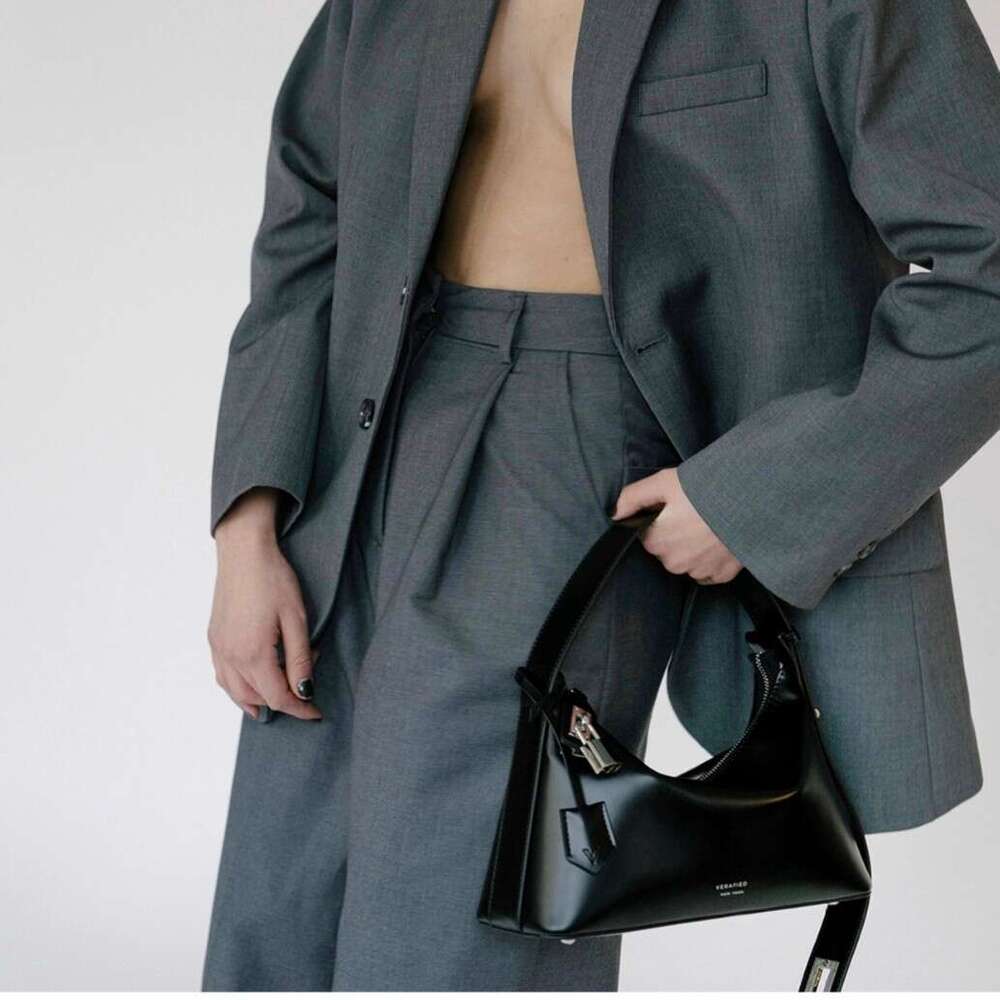mm Women's Bags Veafied genuine leather armpit bag, Zhang Zixuan's same handbag, light luxury, niche fashion, high-end sense, Hobo bag