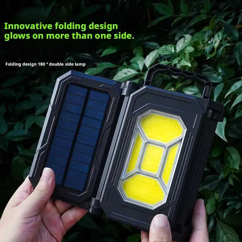 Solar Powered Camping Lantern Extendable Foldable High Lumen Strobe Light Outdoor Emergency Handheld Illuminat M251115