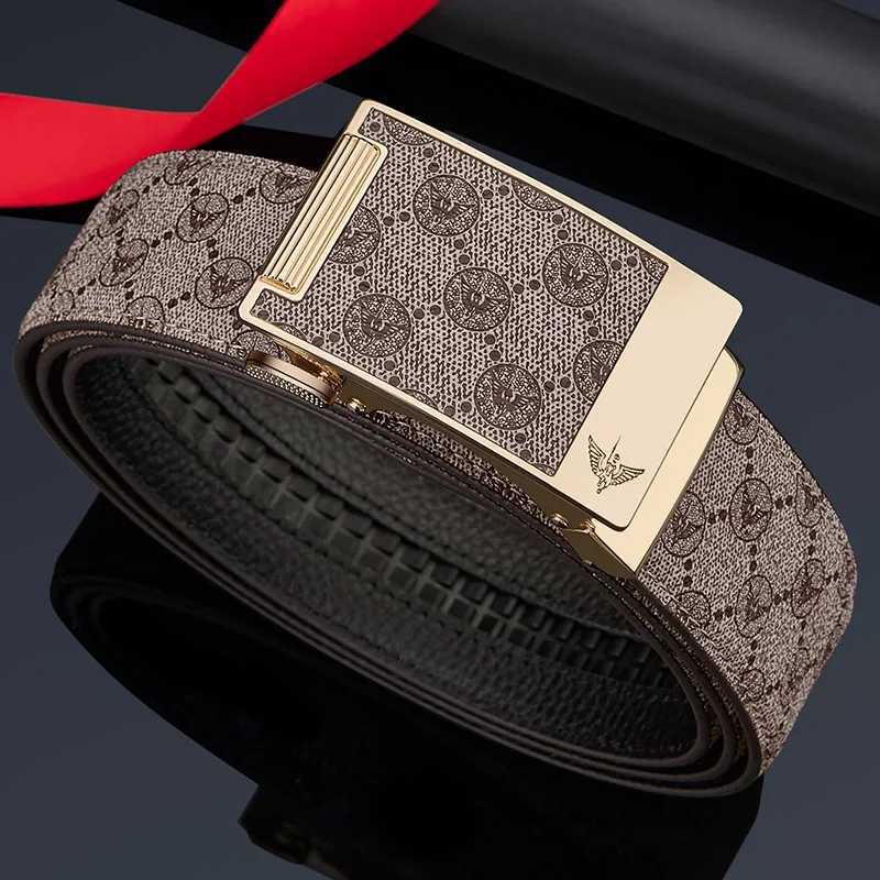 fashion belt Mens automatic buckle fashion personalized casual pants belt simple business belt