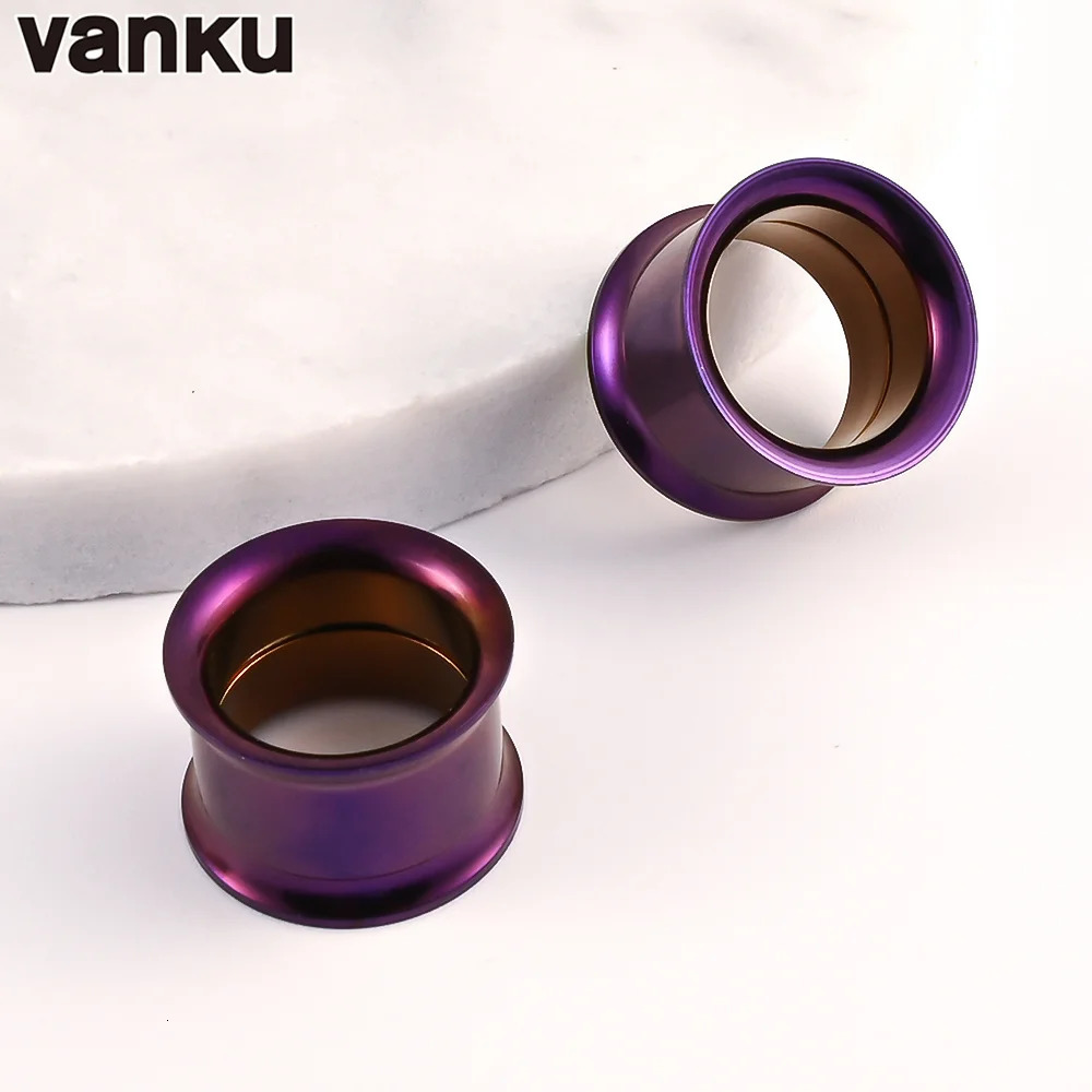 Vanku 16pcs Steel Ear Plugs and Tunnels Piercings Screwed Earring Expander Earlet Gauges Body Jewelry 250408
