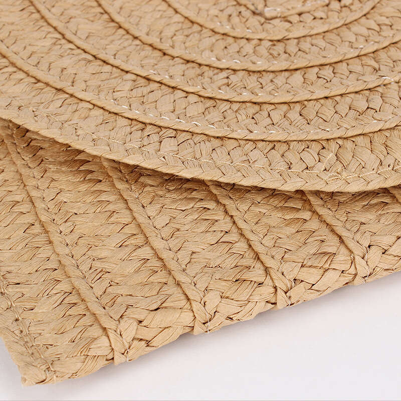 Handmade Beach Bag French High-End Western-Style Minimalist And Versatile Handmade Forest Style Hollowed Out Grass Woven Bag, Beach Vacation Shoulder 