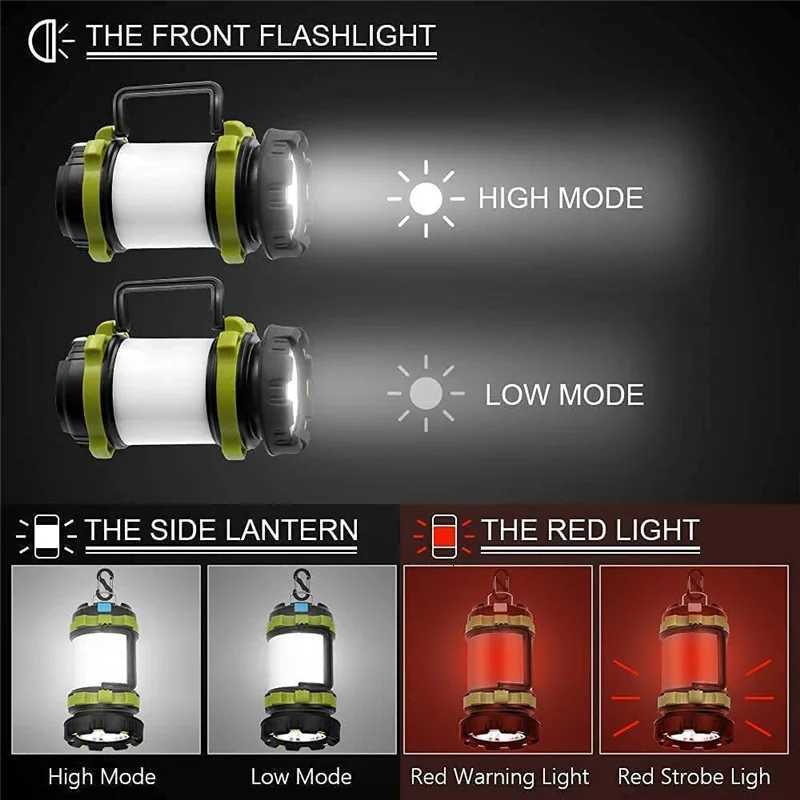 Camping Lantern Rechargeable 3000 Capacity Power Bank Camping Flashlight Waterproof Led Portable Camping Lamp Torch Flash Light M251115