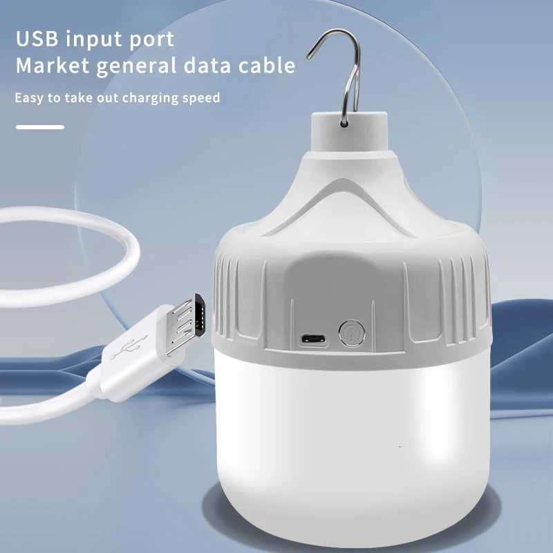 Outdoor Picnics Wireless Hanging Tent Lights Usb Rechargeable Portable Camping Led Bulb Emergency Long Battery Life Lighting M251115