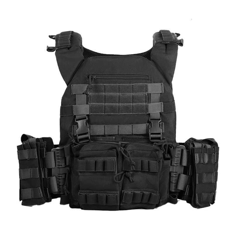 Tactical Vest Modular MOLLE System Multi-Pocket Adjustable Lightweight for Outdoor Hiking Airsoft Survival XJ251114