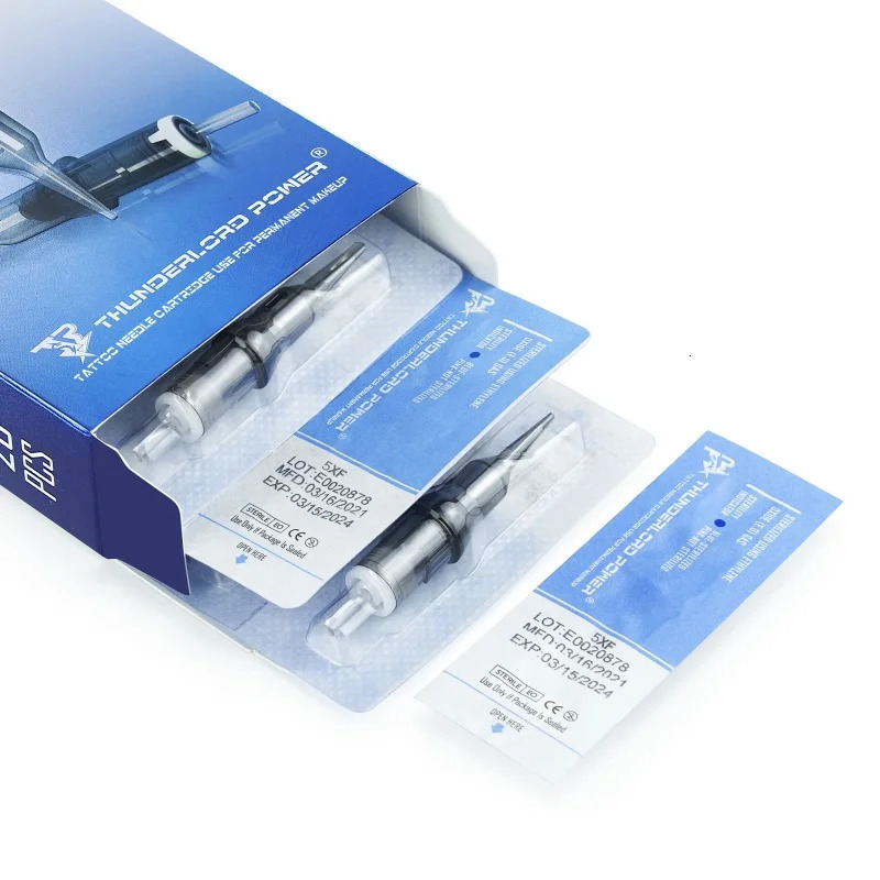 20pcs Sterilized Tattoo Needle Cartridges for Eyebrows Lip Microblading SMP/Pmu Tattoo Cartridge Liners RL/F/RM/RS 250409