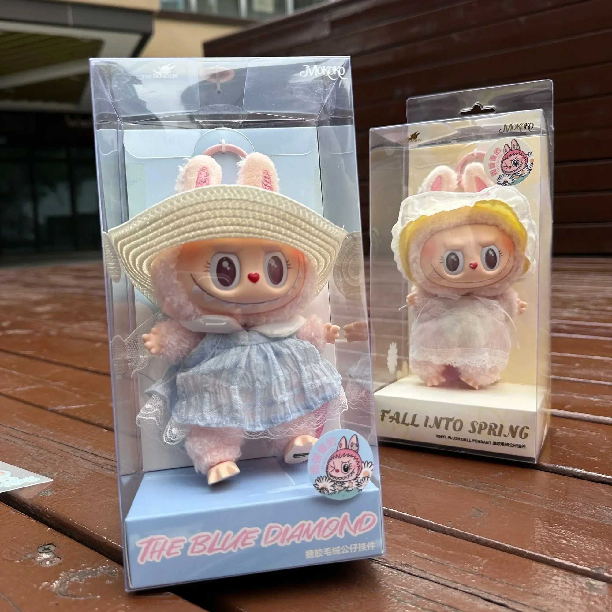 Mokoko Sweetheart Pink Doll Pendant Cute Labubu Creative Christmas Gift Childrens Toy Labubu 1 1 Copy X250415