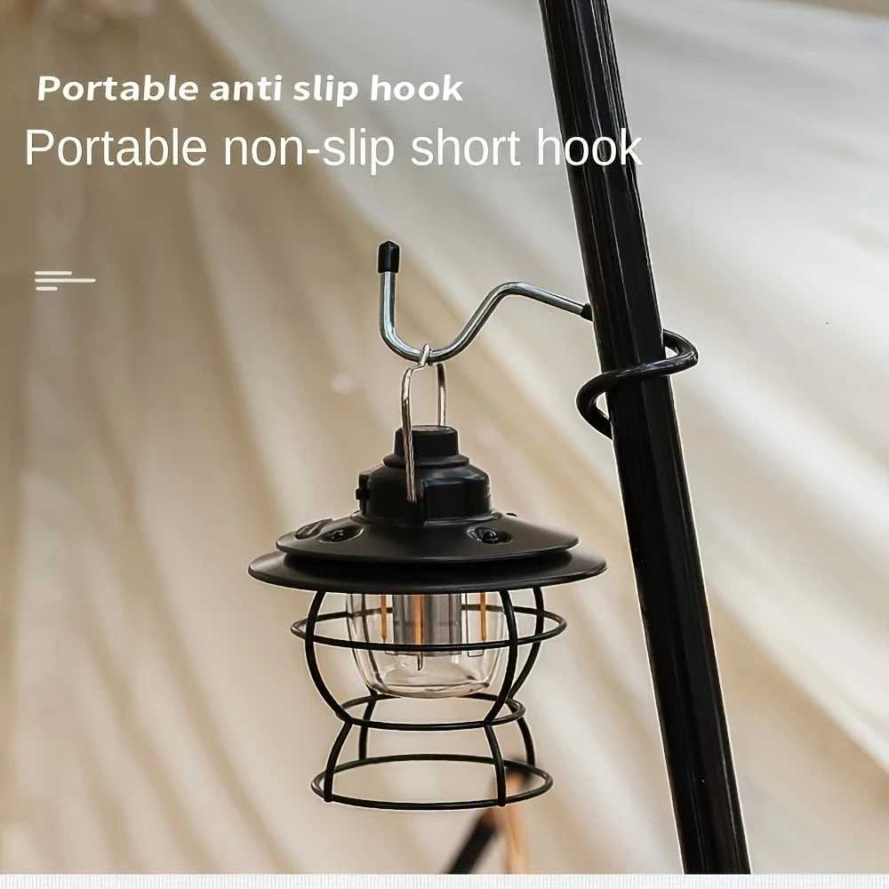 Stainless Steel Light Stand Holder Portable Tent Pole Lamp Hanger Hunting Fishing Lantern Hanger Outdoor Camping Tools M251115