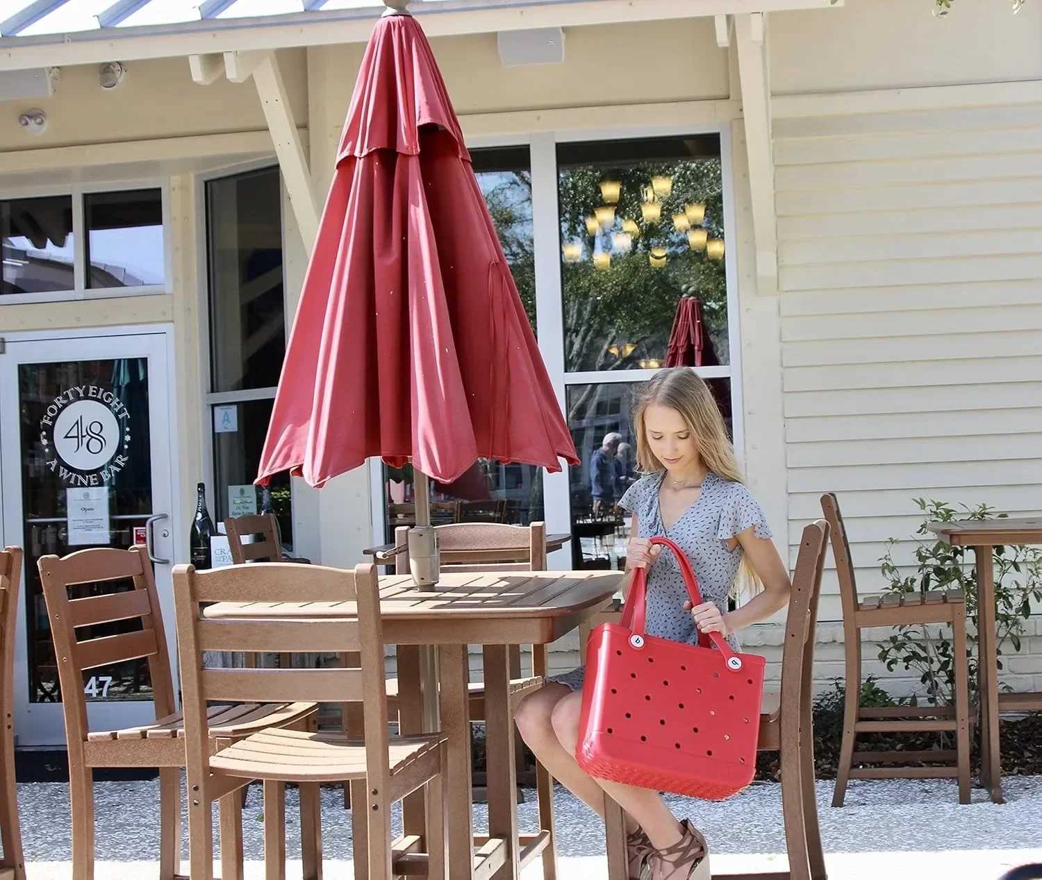 Original waterproof and washable pointed open tote bag suitable for beach swimming pool sports lightweight durable womens rubber bag W250415