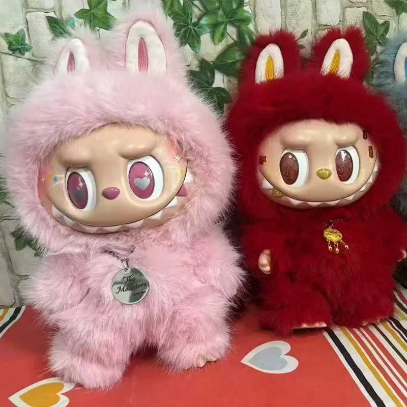 Hot Sales 2025 New 38cm Pink Angel Labubu Creative Change DIY Digital Vinyl Doll Model 1 Copy Toy Birthday Gift X250415