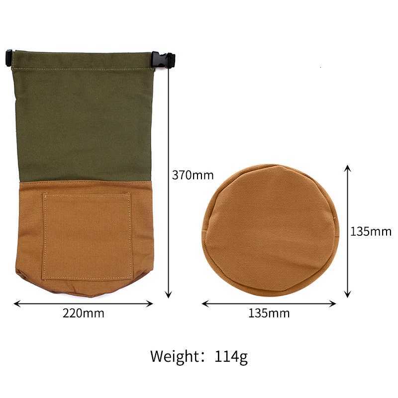 Canvas Tool Pouch Kerosene Lamp Storage Bag Horse Oil Lamp Buggy Bag Travel Bottle Bag Anti-scratch Canvas Oil Lantern Storage C M251115
