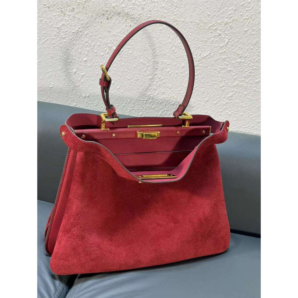 Mm Women's Bags 24 Autumn/Winter New Frosted Cowhide Handbag, High-End Fashion Tote Single Shoulder Armpit Bag, Women's Bag