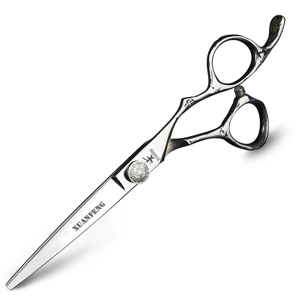 XUANFENG black Mirror Hair Scissors 6-inch JP440C Barber Cutting Scissors and Thinning Scissors Very Cool 250414