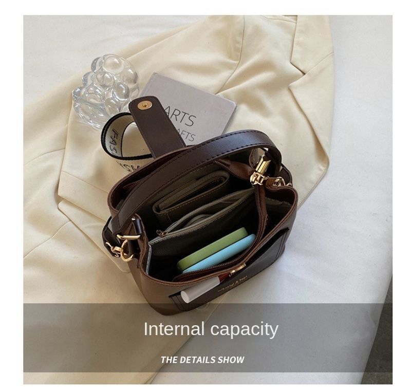 Retro Bucket New Tide This Year's Popular Fashion Foreign Trade Shoulder Women's Crossbody Bag