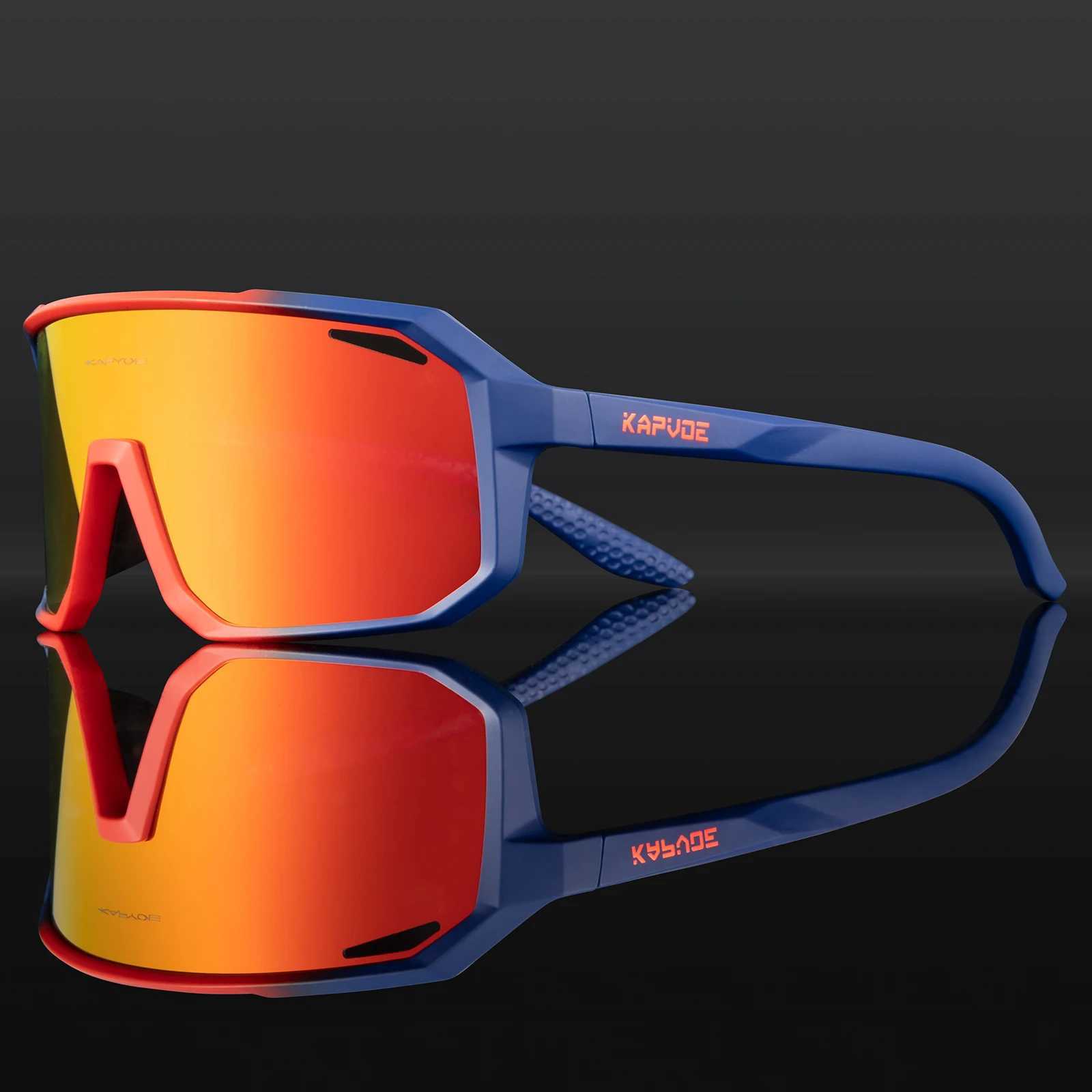 Kapvoy photochromic sunglasses MTB bicycle glasses UV400 mens outdoor sports running glasses road cycling goggles Y250414