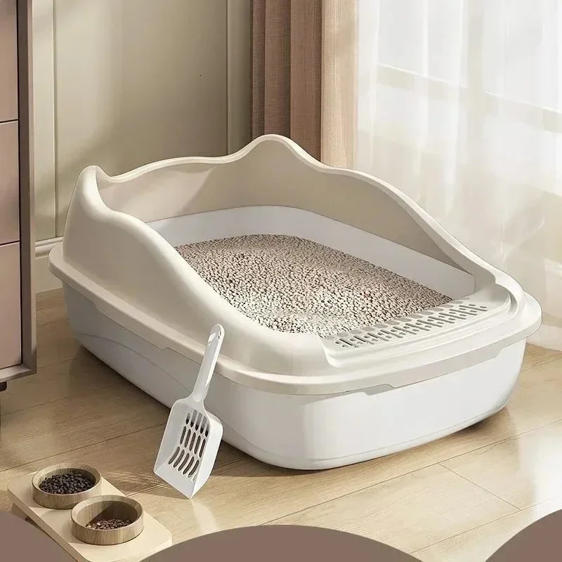 Cat Litter Box Small Size Pet Sandbox for Kitty Anti-Splash Cats Toilet 250414