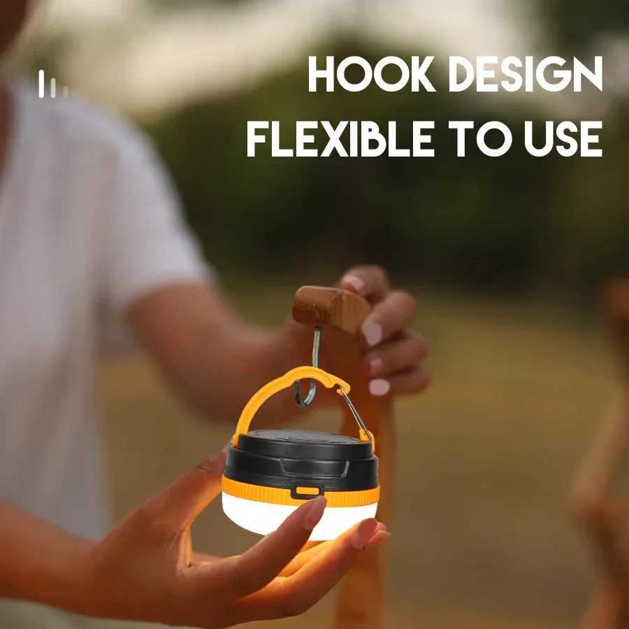 Portable LED Camping Light 3 Lighting Modes Use 3AAA Battery Camp Lamp For Outdoor Waterproof Camping Hiking Emergency Lantern M251115