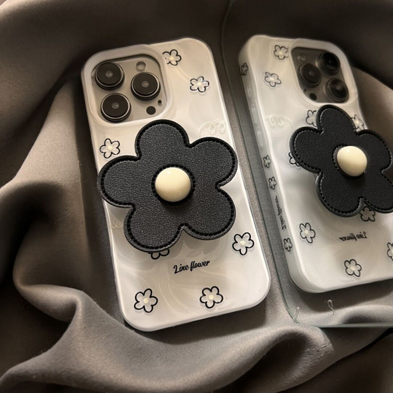 Cute Flower Phone Case Suitable for iPhone 16 Pro Max Ins Style Protective Case iPhone 15 Pro