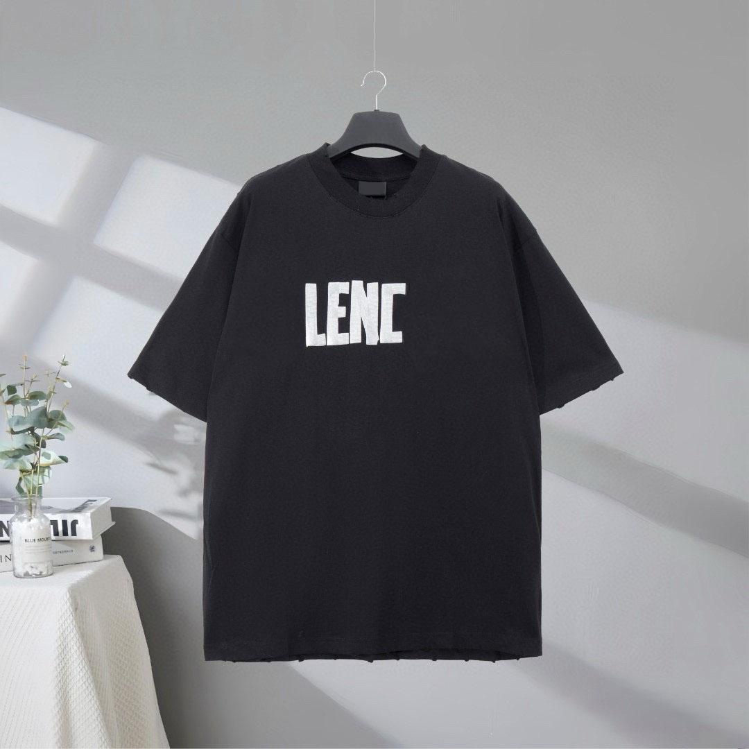 Men's Plus Tees & Polos t-shirts Custom woven and dyed fabric with comfortable and soft texture. Embroidered graffiti letter on the chest, loose fi cyy9642 3R