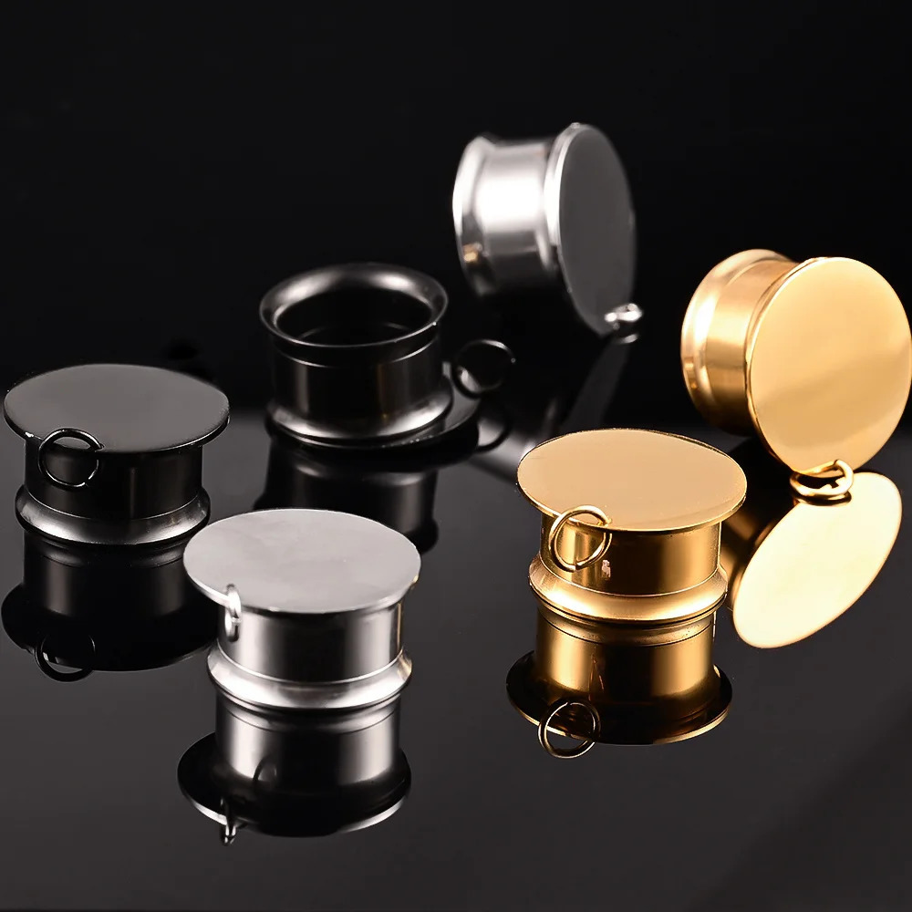 Vanku 10PCS 316 Stainless Steel DIY Ear Plugs Hangers Tunnels Fashion Ear Gauges Expander Women Piercing Body Jewelry 250408