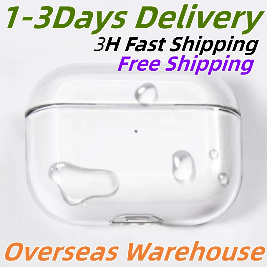 USA Stock For Apple AirPods 4 Pro 2 3rd Airpod Earphones 3 Solid Silicone Cute Protective Headphone Cover Apple Wireless Charging Box Shockproof 3nd 2nd new Case