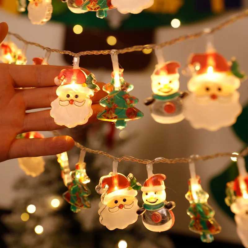 Christmas LED Lights String Santa Claus Snowman Fairy String Light Xmas Garland Xmas Tree LED Light Navidad Christmas DecorationM251115