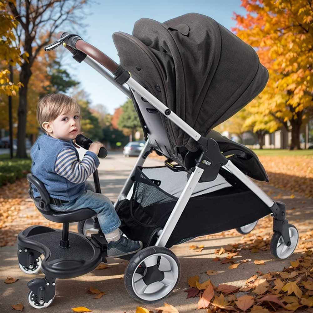 Baby stroller pedal adapter child standing board with seat baby stroller auxiliary trailer footstool pedal accessories X250415