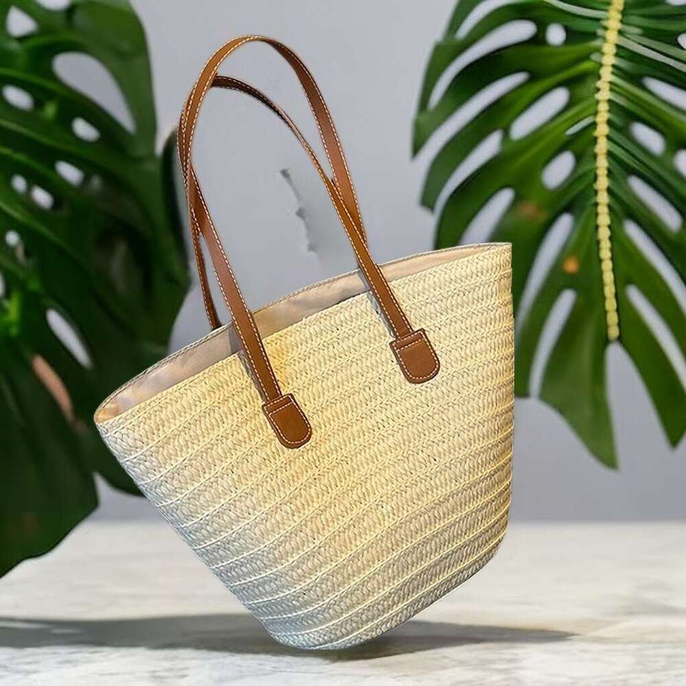 Handmade Beach Bag Versatile And Simple One Shoulder 2023 New Large Capacity Straw Woven Women's Vacation Beach Tote Bag Kq2