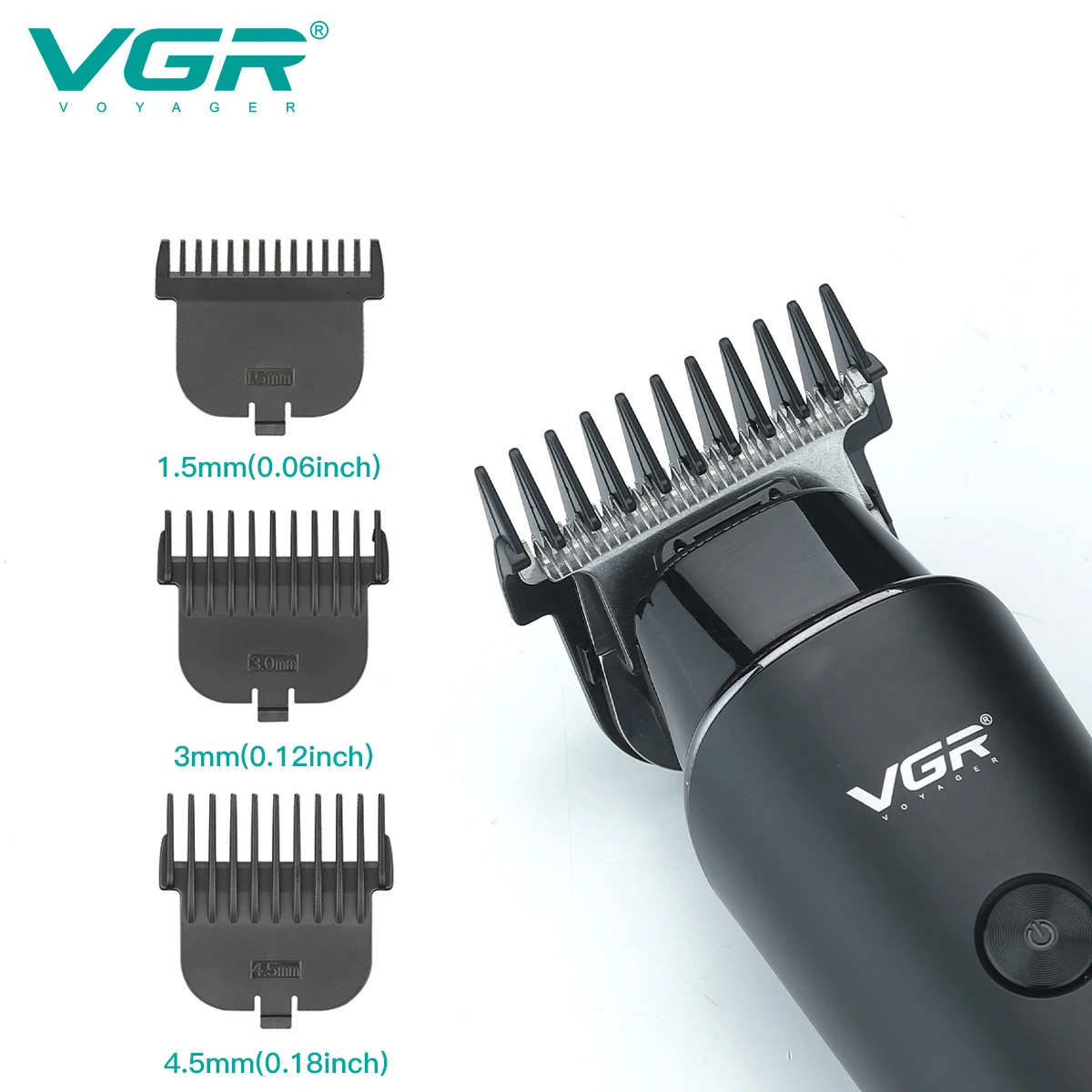 VGR Hair Trimmer Professional Electric Trimmers Cordless Hair Clipper Rechargeable LED Display V 937 250409