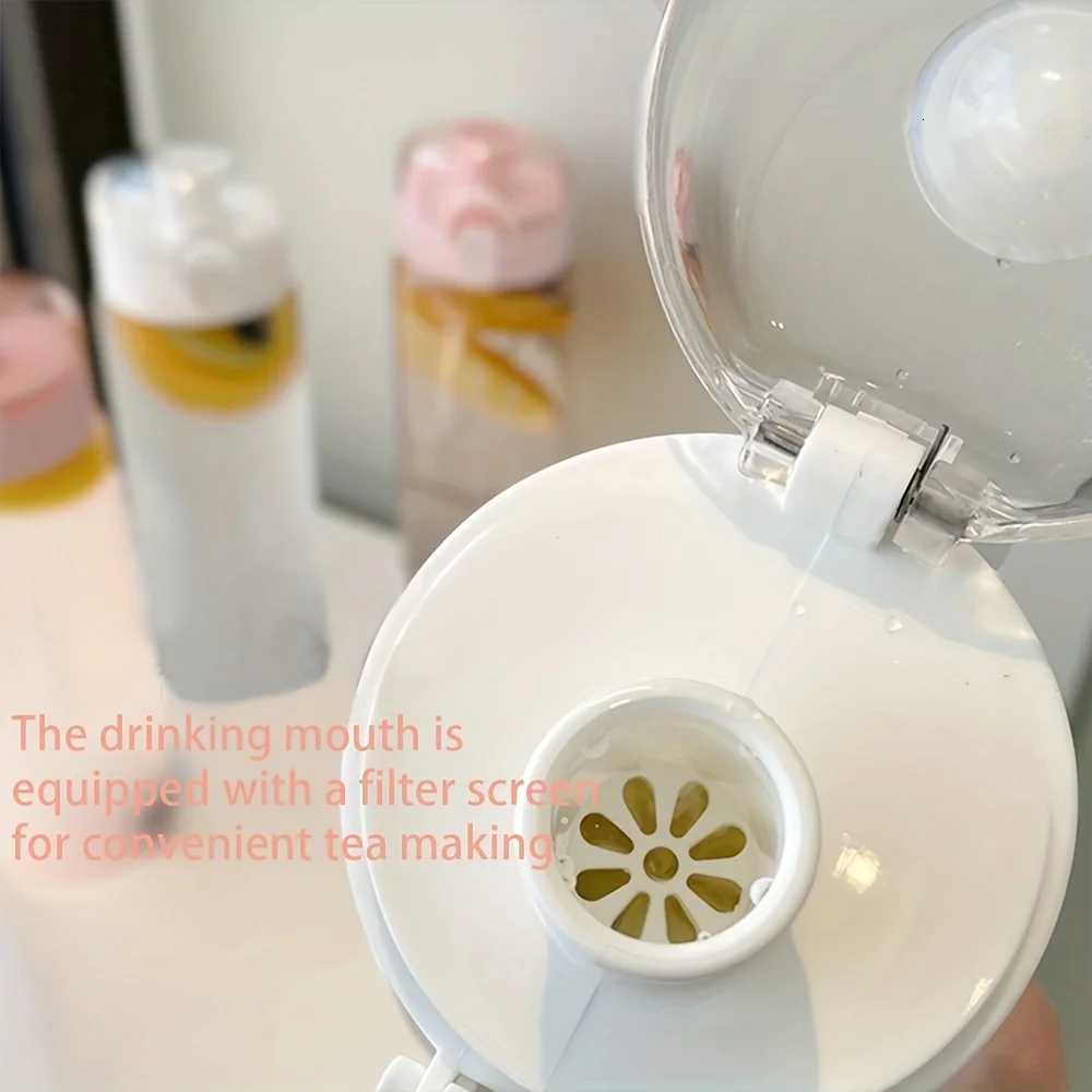 1pc 780ml/2637oz Frosted Transparent Water Bottle for School Outdoor and Fitness Activities - Stay Hydrated and HealthyW251114