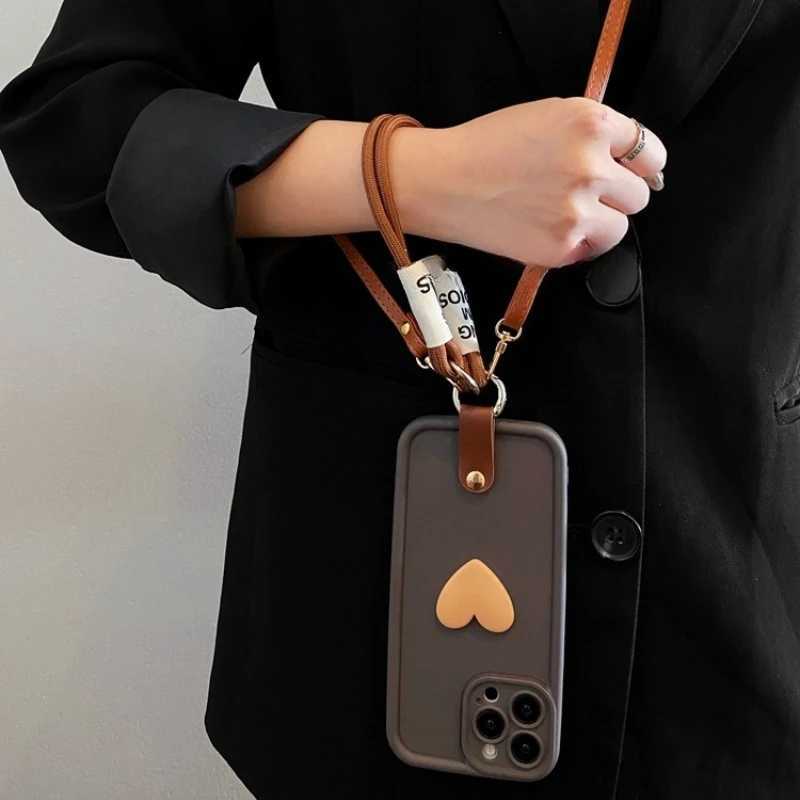 Crossbody Lanyard Wrist Strap Stand Phone Holder Case for iPhone 17 Air 16 16e 15 14 Plus 13 12 11 Pro XS Max XR 8 7 Plus Cover J251202