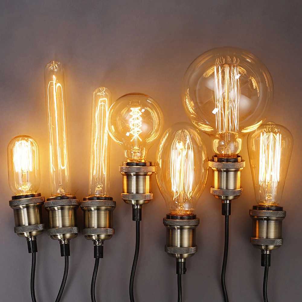 Dimmable Edison Light Bulb E27 40W 220V Retro Vintage Edison Bulb Incandescent Ampoule Bulbs Vintage Edison Lamp Retro Light C251115