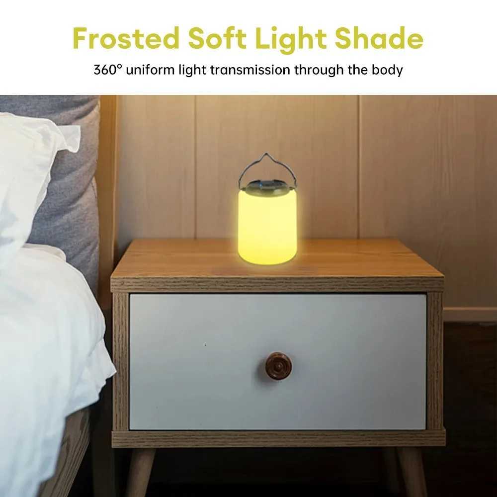 Mini Rechargeable LED Camping Lantern Soft Light Emergency Portable Tent Lighting with Hook Super Bright Canopy Lighting M251115