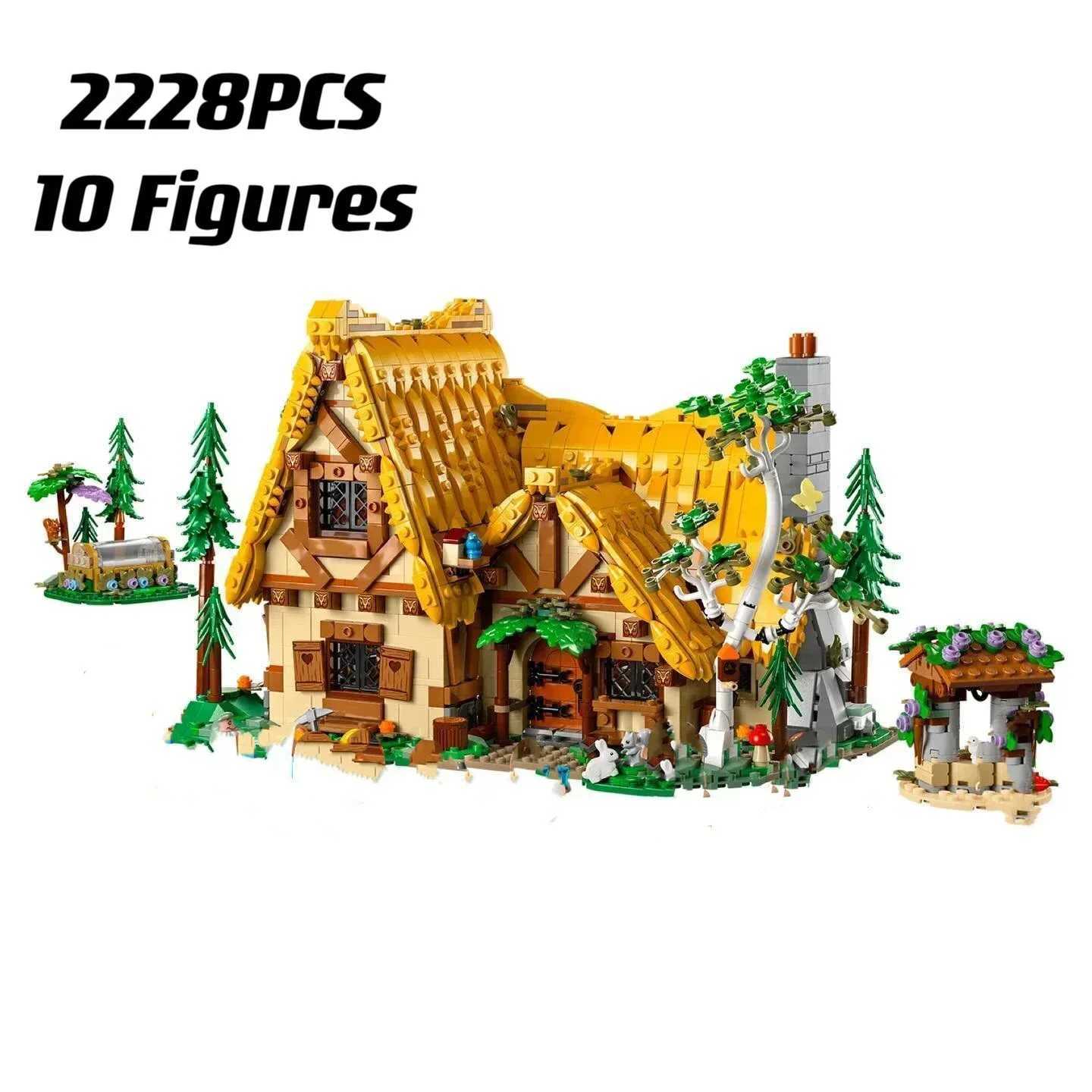 Inventory 2025 new 43242 princess cottage building block model street view building block assembly toys childrens gifts W250415