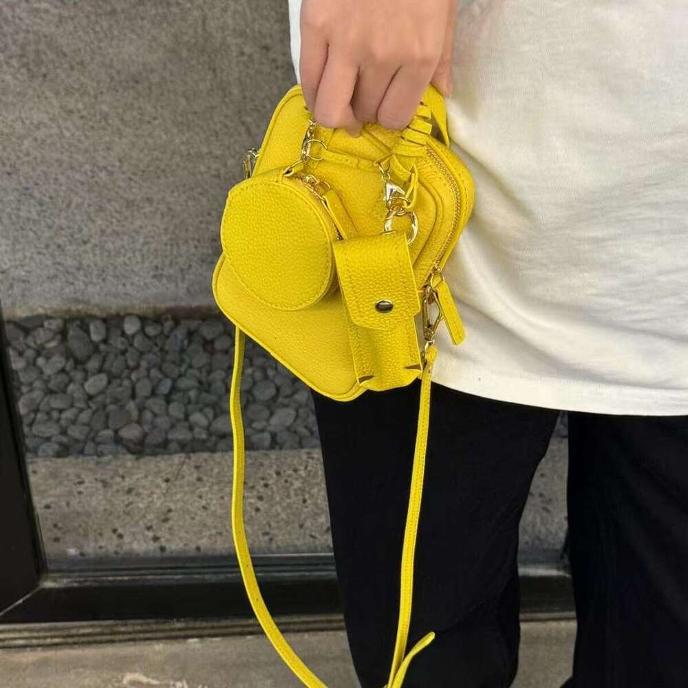 Mm Women's Bags Top Layer Cowhide New Mobile Phone Diagonal Cross Women's Versatile Casual Square Genuine Leather Change Small Bag