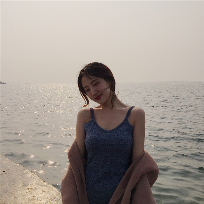 K31 summer new chiffon sunscreen shawl solid color suspender skirt ladies stylish age-reducing fashion